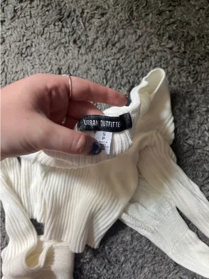 Flare Sleeve White Urban Outfitters Top thumbnail 4