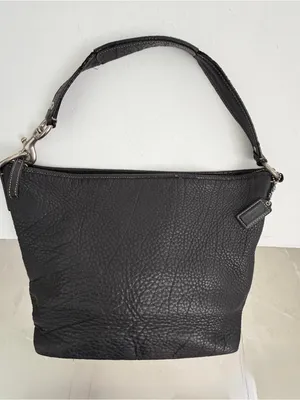 Vintage Coach F13094 Hobo Black Leather Shoulder/Hand Bag Retail $349 thumbnail 3