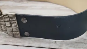 Chico's Chunky Belt with Oversized Buckle *DAMAGED BELT For Repair or Crafting* thumbnail 5