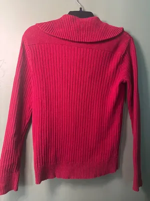 Lauren Ralph Lauren Women’s M Pink Ribbed Tunic Top Quiet Luxury Coastal Chic thumbnail 7
