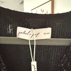 Petal and Pup NWT Black Sequin Long Sleeve Romper thumbnail 6