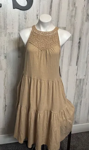 Tan maxi summer dress Tan Size XS thumbnail 1