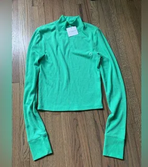 NWT American eagle green long sleeve turtleneck medium thumbnail 1