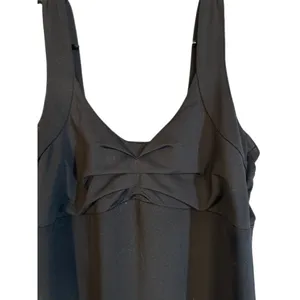 Alpine Design Black Sleeveless Ruched Front Knee Length Dress Women Sz S thumbnail 4