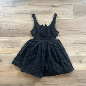 Free People Mini Eyelet Sundress in Black thumbnail 2