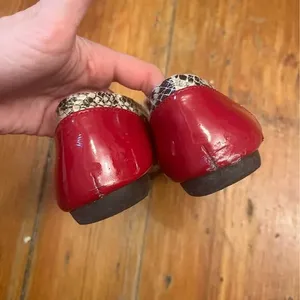 Bandolino Red Snakeskin Ballet Flats thumbnail 10