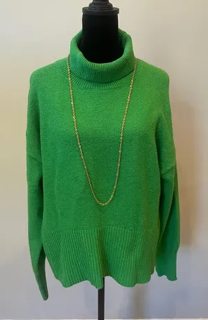 A New Day Classic Green Turtleneck Sweater - Women’s medium thumbnail 1