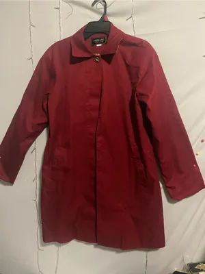 Women's Red Trench Coat thumbnail 1