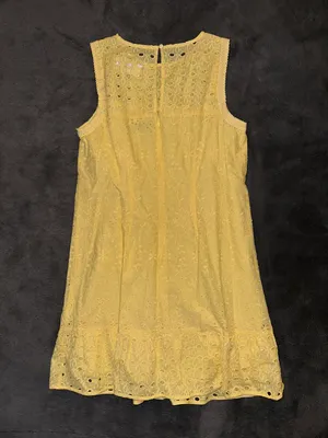 Loft Eyelet Flounce Shift Dress thumbnail 3