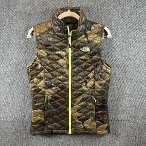 The North Face Womens‎ S Camo Print Insulated Puffer Thermoball Vest Pockets thumbnail 2