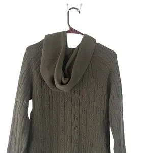 Mystree Women's Size‎ Medium Grey Green Hooded Sweater Dress thumbnail 5