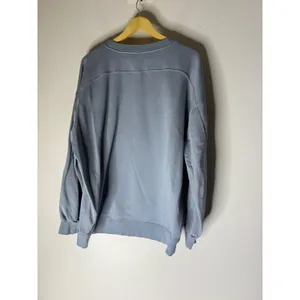 Lululemon Perfectly Oversized Crew Sweatshirt Chambray Blue Grey Size 10 thumbnail 2
