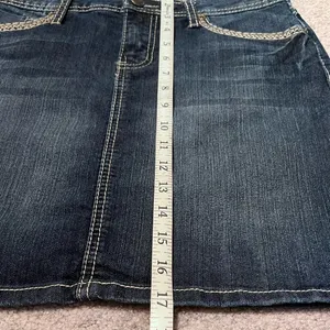 EARL JEAN Vintage Women’s Blue Denim Mini Skirt thumbnail 8