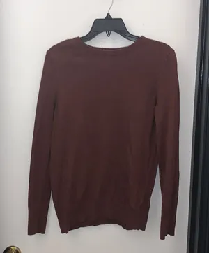 A New Day Crewneck Maroon Sweater in Size Medium thumbnail 1
