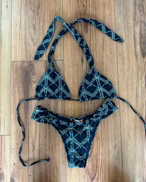 Agua Doce Blue Print bikini thumbnail 1
