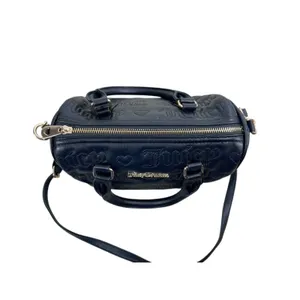 Juicy Couture Best Sellers Fame Satchel Liquorice Black Embossed Crossbody NWT thumbnail 3