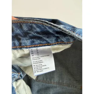 American Eagle Distressed Denim‎ Mini Skirt Medium Wash Raw Hem Womens 10 thumbnail 4
