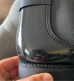 •Henry Ferrera woman’s ankle rain boots• Black Size 8 thumbnail 3