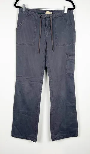 Gramicci Womens Flannel Lined Outdoor Hiking Pants Gray‎ Herringbone Size 8 thumbnail 1