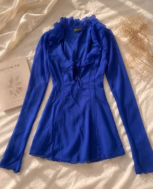 White Fox Boutique Blue Mini Dress thumbnail 1