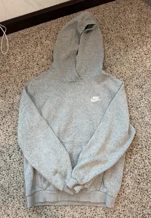 Youth girls Nike grey hoodie thumbnail 1