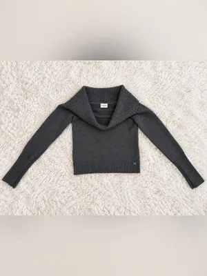 NWOT Aritzia Sunday Best Topaz Off Shoulder Sweater – Heather Chrome – S thumbnail 9