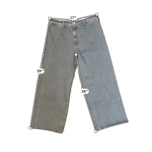 Universal Threads High-Rise Sailor Wide Leg Ankle Jeans - Gray Wash 14 thumbnail 9