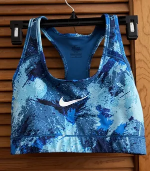 Nike Blue Sports Bra Size L thumbnail 1