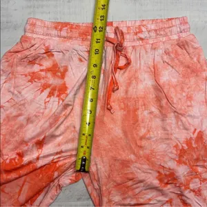 Tie dye light weight Jogger-style sweatpants elasticized waistband, drawstring thumbnail 5