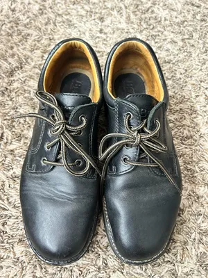 Born Black Leather Oxford Derby-style lace-up shoes Sz 8 thumbnail 3