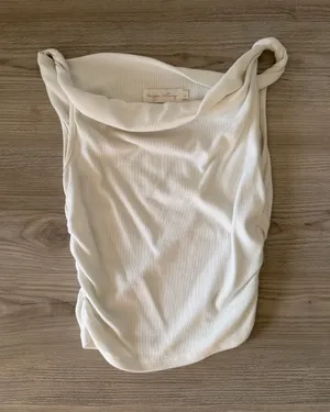 Beige Botany Twist Strap Tank Top Size L thumbnail 1