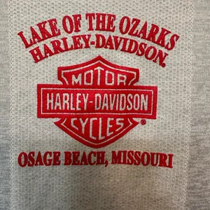 Harley-Davidson Women's Long Sleeve Hooded 'Peace' Shirt Size M thumbnail 4