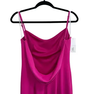 NEW NWT Katie May Damn Gina Low Back Maxi Gown In Electric Pink thumbnail 8