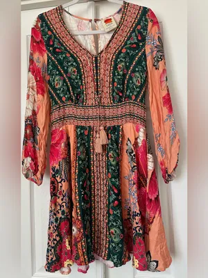 Farm Rio x Anthropologie Topanga Mini Dress size small thumbnail 2