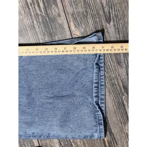 Rock & Roll‎ Denim High Rise Flare Distressed Light Wash Jeans 29x34 Split Hem thumbnail 9