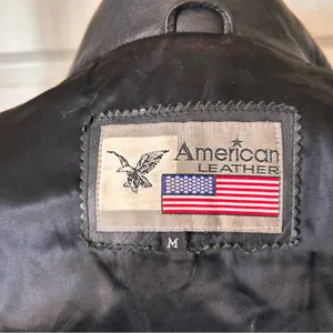 Vintage American leather Black jacket #leatherjacket Size M thumbnail 8