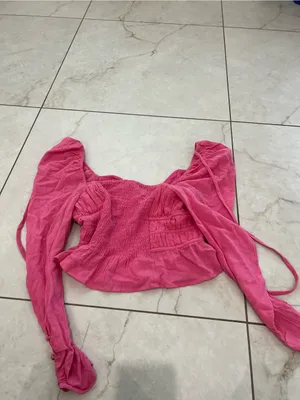 NWT Free People Pink Chloe Top Size XS $98 thumbnail 4