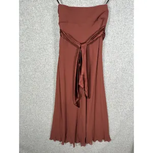 NWT Vintage 90s Y2K Nicole Miller Womens Dress Size 8 Silk Brown Prom‎ Cocktail thumbnail 14