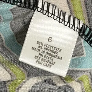 Dress Barn Y2K Sheath Sleeveless Geometric Pattern Vibrant Dress Size 6 thumbnail 6