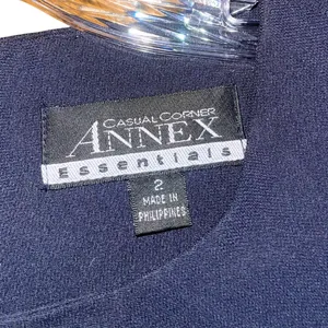 Casual Corner Annex Essentials Blue Business Dress Suit Piece SZ 2 Career Office thumbnail 5