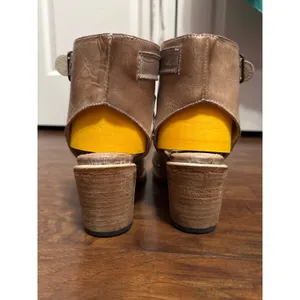 Freebird Quail Leather Snakeskin Gladiator Heels Boho Western Cowgirl Festival thumbnail 5