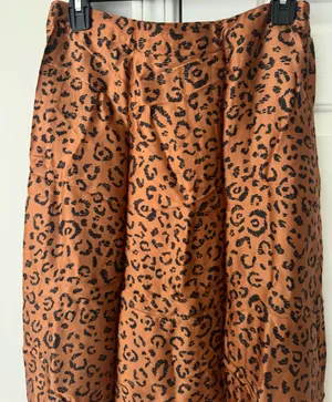 Farm Rio Satin Slip A-Line Midi Skirt, Size M thumbnail 8