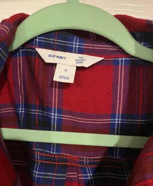 Old Navy Plaid Flannel Shirt thumbnail 7