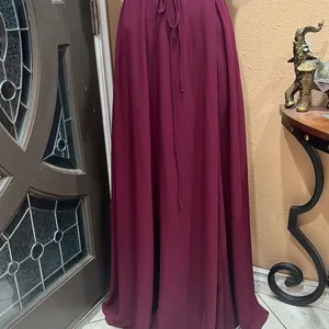 Lulus burgundy cold shoulder long dress thumbnail 3