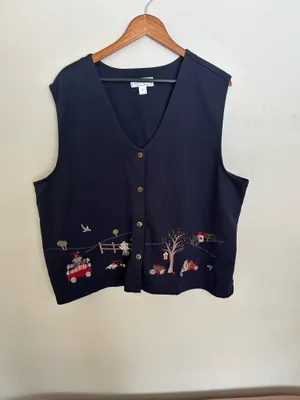 CJ Banks 2X fall sweater vest thumbnail 4