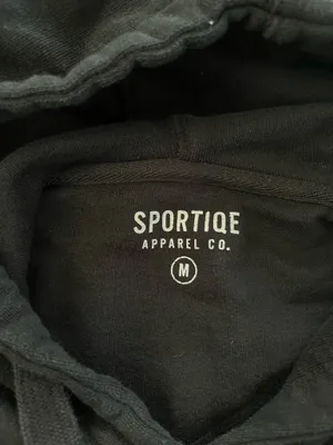 Sportique Black Hoodie thumbnail 2