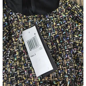 NWT City Studios Juniors Metallic Boucle Sheath Dress 1872VR9BT1 Black Combo 1/2 thumbnail 6