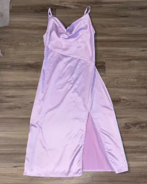 Unbranded Satin Dress Pink thumbnail 1