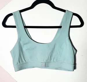 Anthropologie LyreBird Sports Bra Large Blue Activewear Lounge Comfy thumbnail 1