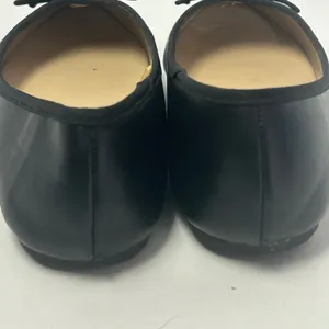 Nicole Miller New‎ York Blue-Rise Black Pointed Toe Ballet Flats Bow Charm 7.5M thumbnail 8